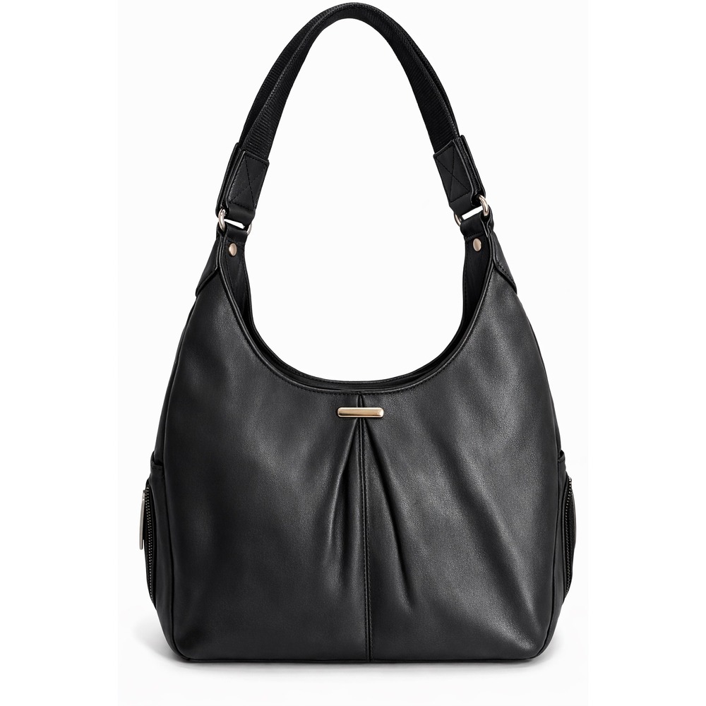 Gun Tote'n Mamas Black Leather Concealed Carry Shoulder Bag RFID CCW Purse
